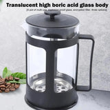 Coffee Brewing Pot French Press Coffee Maker with Filter Multifunctional Tea Pot Heat Resistant Home Pour Over Coffee Brewer