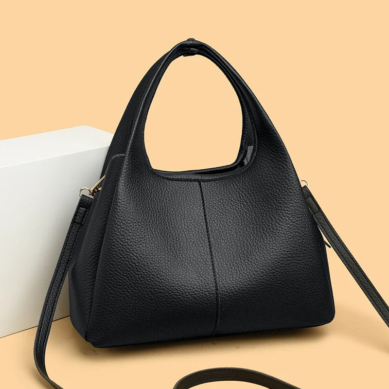 Luxury Casual Tote Women Bag High Quality Leather Ladies Handbag Shoulder Crossbody for Women 2025 Large Vintage Bags Sac A Main