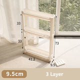 Bathroom Cabinet  Behind The Door Storage and Kitchen Storage Rack Multi-layer Narrow Cabinet Space Saving Trolley Storage Rack