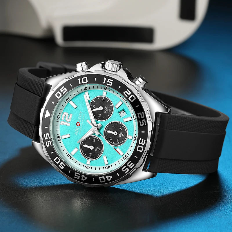AOCASIDY Fashion Date Quartz Men Watches Top Brand Luxury Male Clock Chronograph Sport Mens Wrist Watch Relogio Masculino