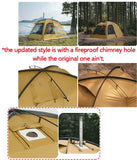 Naturehike Dune 7.6 Camping Tent 2 People 4 Season Tent Ultralight PU2000mm Outdoor Travel iking Tent With Chimney Screen Window