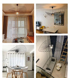 Italian Nordic Straw Hat Pendant Light Restaurant Art Living room Designer Industrial Retro Restaurant Kitchen Hanging Lights