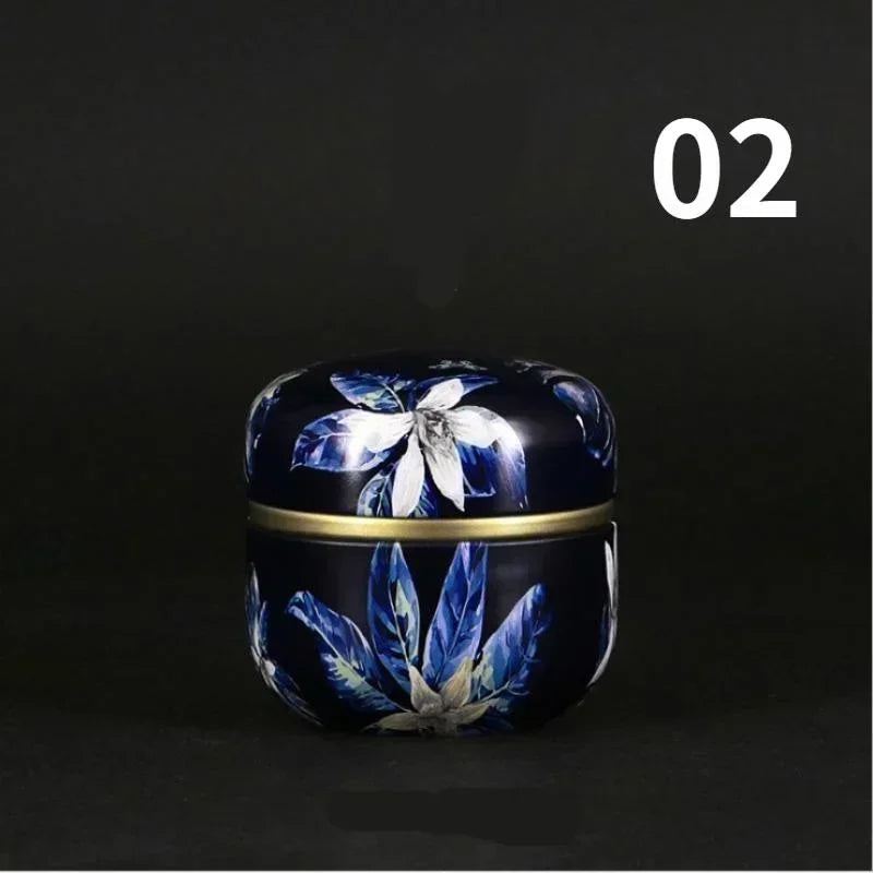 New Portable Retro Metal Tea Can Chinese Candy Coffee Bean Tea Bag Sealed Moisture-proof Container Personalized Storage Supplies