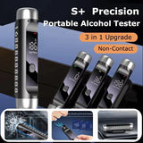 Portable Non-Contact Alcohol Tester with LED Digital Display Alcoholmeter Alcohol Tester Accuracy Breathalyzer Diagnostic Tool