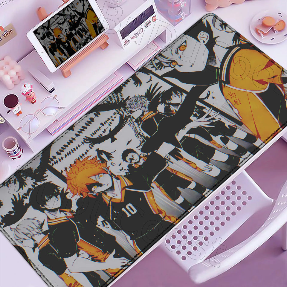 2026 New Arrival Cool Mouse Mat Anime Haikyuu Mause Pad Anime Gaming Large Cabinet Kawaii Mousepad Xxl Desk Cute Pc Carpet Mats