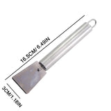 Powerful Stainless Steel Scraper, Heavy Duty Kitchen Cleaning Tool Removes Stubborn Stains from Pots Stove Tile Grill