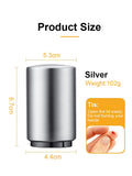 Stainless Steel Automatic  Beer Bottle Opener No Bend Push Down Cap - Easy Open for Beer and Soda Glass Bottles Kitchen Opener