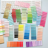 Colorful Transparent Memo Pads Self-Adhesive Sticky Notes Index 200-4000 Sheets for Office School Stationery