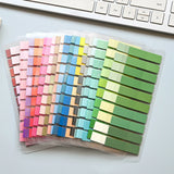 Colorful Transparent Memo Pads Self-Adhesive Sticky Notes Index 200-4000 Sheets for Office School Stationery