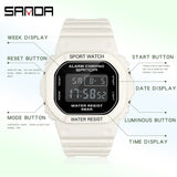SANDA G Style Digital Watch Men Waterproof Ms Watch Sport Men Watches Boy Girl Electronic Clock Relogio Masculino Relógio Mulhe