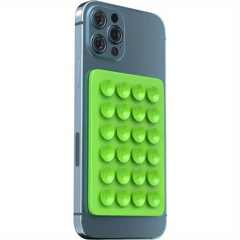 Silicone Suction Phone Holder Mat Multi-functional Suction Cup Phone Stand Square Anti-Slip Single-Sided Case Mount Back Sticker