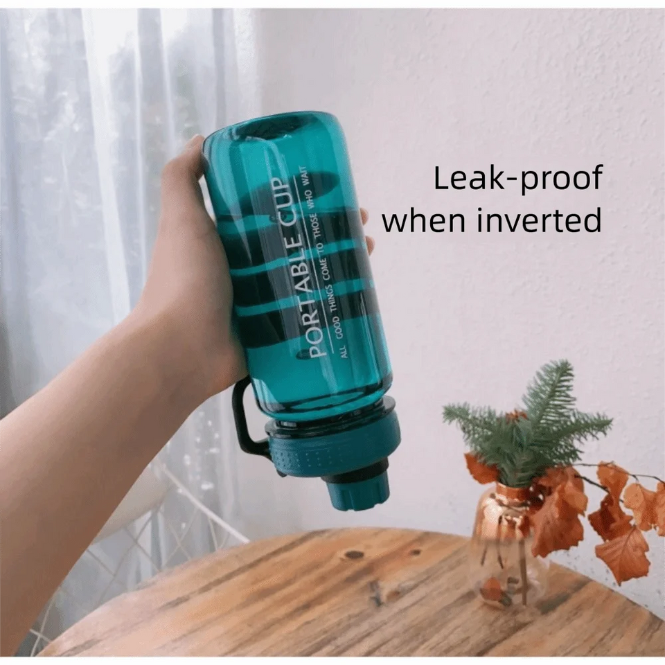 Fashion Drinking Water Bottle 600/800/1000ML Plastic Tea Coffee Cup Large Capacity Water Cup Outdoors