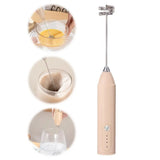1 electric coffee frother, milk frother, egg beater, handheld 3-speed rechargeable cream maker, 3-speed kitchen mixer