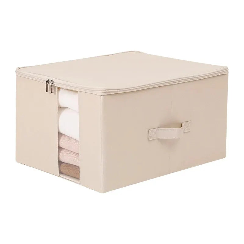 Tianzong Closet Comforters Zipper Storage Box Wardrobe Clothes Organizers with Lid Fabric Cube Home Wardrobe Folding