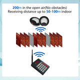 Ycall Hot Sale Wireless Restaurant Waiter Coaster Paging System 1 Keyboard 10 Vibration Pager 1 Charger Calling Service Buzzer
