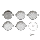 5 Tier Stainless Steel Steam Cooker Steamer Food Vegetable Pot Kitchen 26CM/28CM/30CM