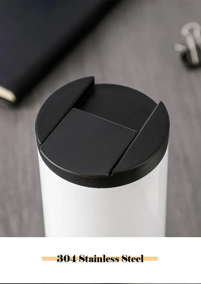 400ML Stainless Steel Coffee Thermos Leakproof Car Vacuum Flasks Thermal Coffee Mug Portable Travel Portable Insulated Bottle