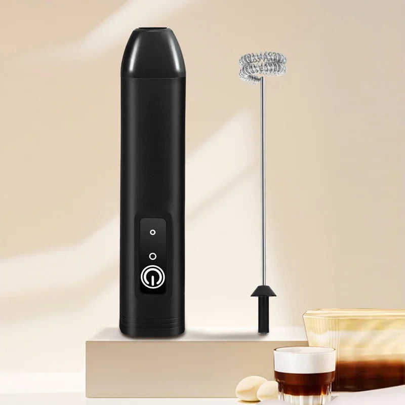hot Electric Milk Frother Portable Egg Beater Hand Held Coffee Whisk Foam Mixer Rechargeable Kitchen Household Milk Foamer