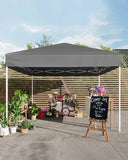 10x10 FT Pop Up Canopy Tent with 3 Adjustable Heights – Outdoor Sun Shade Shelter, 4 Sandbags & Carry Bag, for Parties & Events