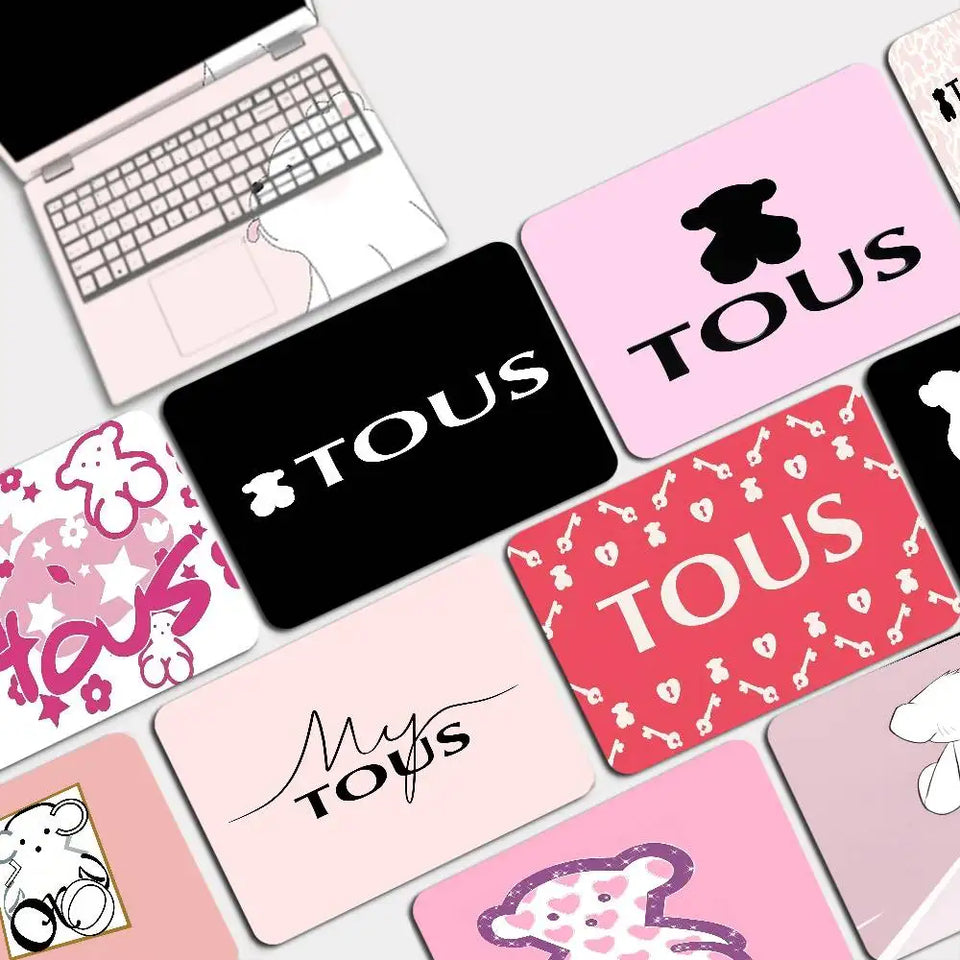 Classic Jewelry Logo T-Tous Animation Keyboard Mat Table Mat Students Gabinete PC Gamer Desktop Mouse Pad For PC Computer Table
