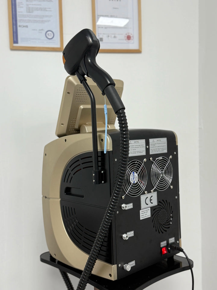 Professional 4-wave diode laser hair removal device, painless permanent hair removal device, laser hair removal device