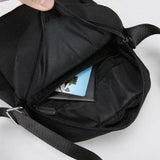 New Nylon Polyester Crossbody Bags Black Grey Blue Minimalists Tote Bag Long Shoulder Strap Travel Storage Bag For Men Women