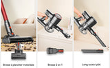 YISORA Corded Vacuum Cleaner, 600W 23KPa Stick Vacuum, Free-Stand 6 in 1 Handheld Vacuum Cleaner for Hard Floor Carpet