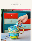 450ml Hand-painted Ceramic Coffee Mug Coffee Milk Tea Breakfast Drinking Mugs