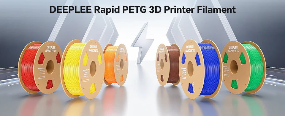 DEEPLEE Rapid PETG Filament 1.75mm 1KG 3d printing materials PETG Black Filament 1kg Fits for Most FDM 3D Printers DEEPLEE