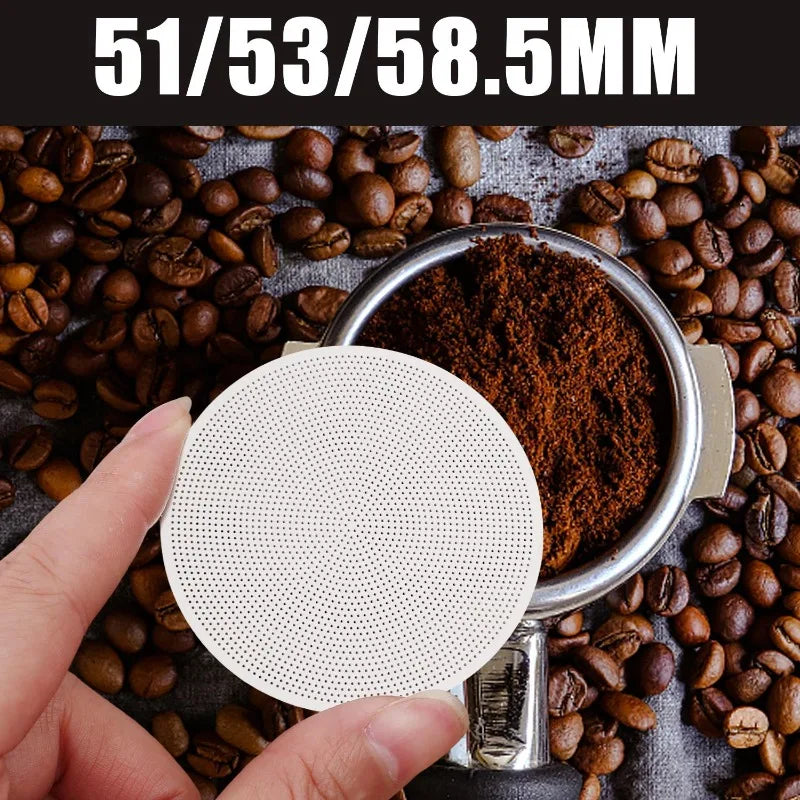 Coffee Filter Holder Stainless Steel Reusable Dripper Fine Mesh Cone Coffee Strainer Espresso Coffee Puck Screen Barista Tool