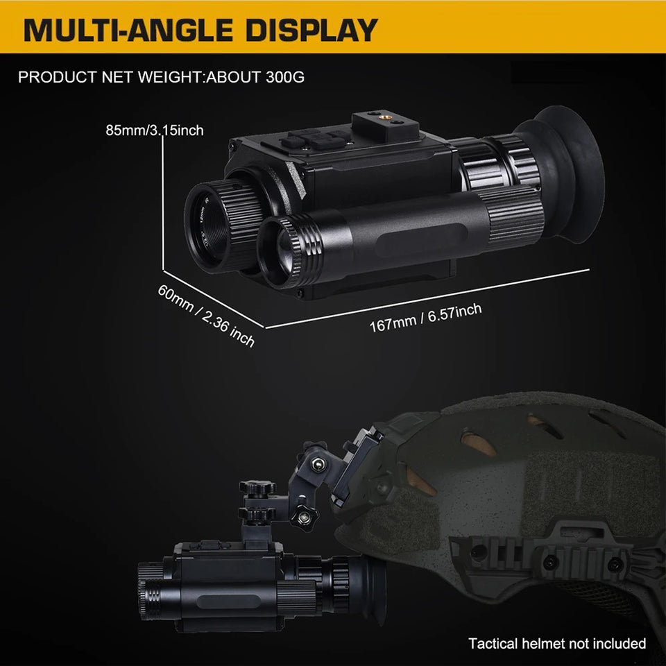Tactical FAST Helmet NVG Night Vision Device, Hunting Riflescope IR Night Vision, Outdoor CS Shooting Training Sight Digital Cam