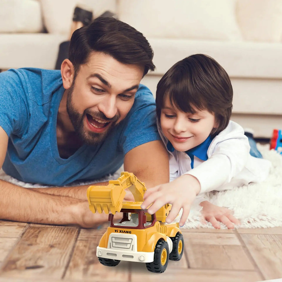 Excavator Toys for Boys Kids Construction Trucks Stable Construction Vehicle Toys Funny Engineering Truck Toy for Children Play