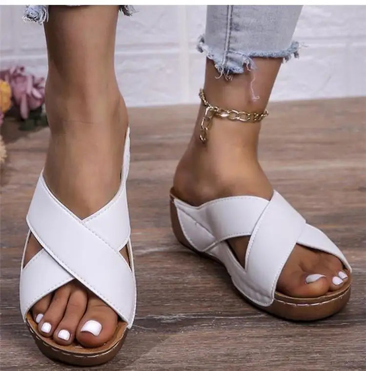 Sandals Shoes Women Summer Beach Women's Sandals Open Toe Women Shoe Non-Slip Walking Shoes Slides Footwear Female Slipper