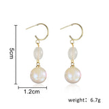2022 New Trend Simulation Pearl Long Earrings Women's Flower Rhinestone Wedding Pendant Earrings Fashion Korean Jewelry Earrings