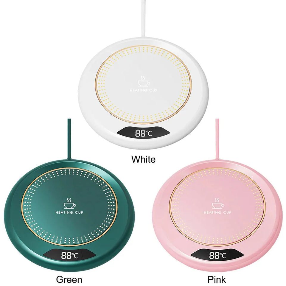 USB Coffee Mug Warmer with 3 Temperature Settings Smart Cup Warmer Electric Beverage Warmer for Hot Coffee Tea and Milk