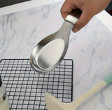 1pc Durable Stainless Steel Soup Spoon Rest Tray-Sleek, Simple Design for Home Commercial Use | Holds Spoons Small Kitchen Tools