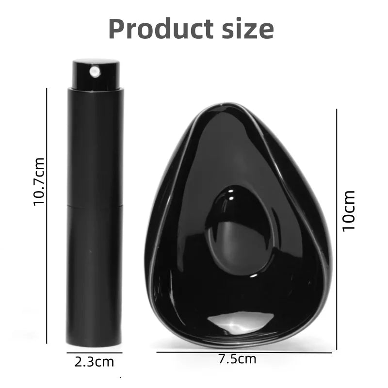 Coffee Bean Dosing Cup and Spray Bottle Set Coffee or Tea Ceramic Ingredient Container Measuring Tray Set Espresso Accessories