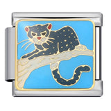 New Arrivals Blue Cute Small Animals Fit Women Men Stainless Steel Bracelet Italian Link 9mm Charm Jewelry DIY Making For Gifts