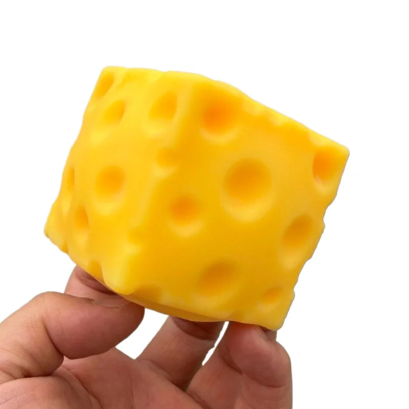 Squishy Cheese Cube Squeeze Toys Soft Butter Cheese Fidget Toy Slow Rebound Push Stress Relief Sensory Toy Christmas Present