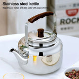 New 1L/1.5L/2L Tea Pot Large Capacity Fast Heating Teapot Stainless Steel Coffee Pot Home Camping