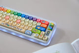 Cat Party Keycaps Set 132 Keys PBT Material Keycaps MOA XOA Profile DYE-SUB For MX Switch Wooting Mechanical Keyboard Keycap