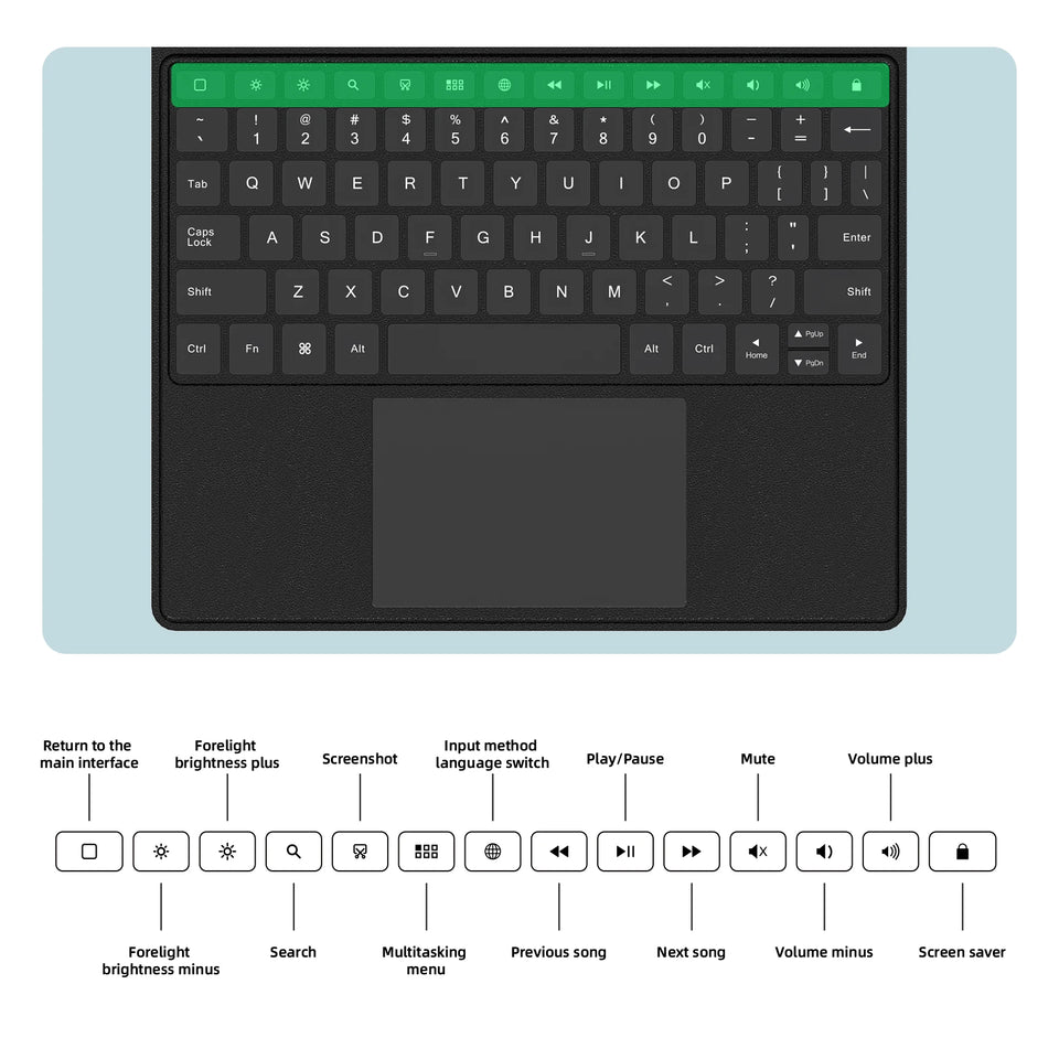 Dedicated Keyboard Cover for Bigme B1051 Series B1051C, B1051C PRO, B1051C Lite or B1051, B1051 Lite ebook reader