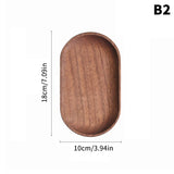 Wooden Tray Whole Piece Walnut No Splicing Wooden Serving Board Natural Cut Wooden Serving Trays Coffee Tea Trays New Tableware