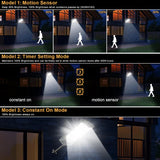 1/2pcs Solar Light Commercial LED Outdoor Dusk To Dawn Solar Street Light Road Area Lamp Waterproof Backyard Security Lighting