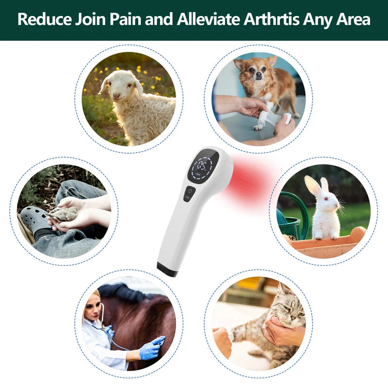 LLLT Cold Laser Therapy Device with 2*808nm Laser Diode Red Light Therapy for Pain Relief&Wound Healing&Joint/Muscle Stiffness