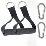 Gym Handles Ankle Straps Tricep Rope Carabiners Set Home Gym Cable Machine Attachments Accessories Exercise Equipment