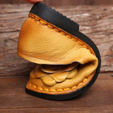 Xiuteng 2022 Shoe For Women Handmade Shoes Genuine Leather Soft Safe Flats Autumn Driving Shoes Pointed Toe Women Flats 5 Color