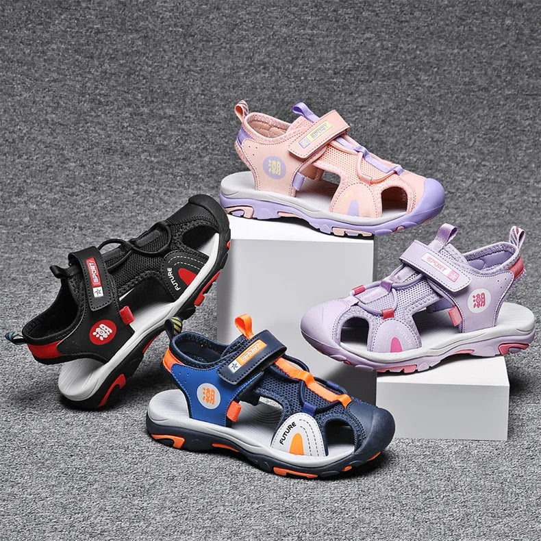 Children Breathable Sport Summer Sandals for Boys Casual Beach Shoe Comfortable Soft Sole Kids Fashion Non-slip Sandalias