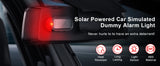 1pcs Car Fake Security Light Solar Powered Simulated Dummy Alarm Wireless Warning Anti-Theft Caution Lamp LED Flash Imitation