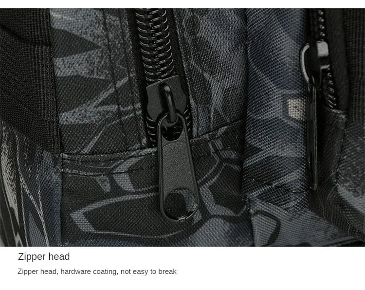 Outdoor Hiking Waist Bag 600D Waterproof Oxford Climbing Shoulder Bags Fishing Camping Hiking Pouch Chest Bag